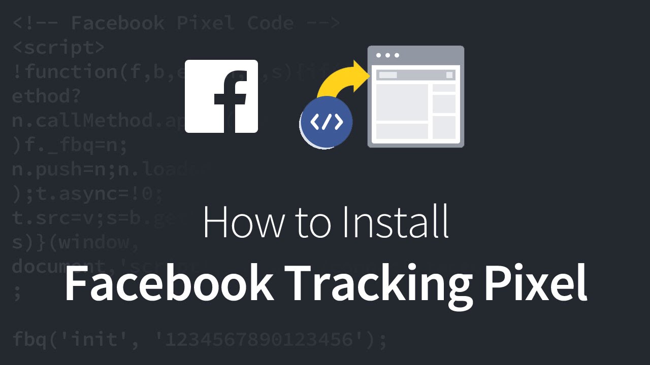 How to install Facebook Pixel